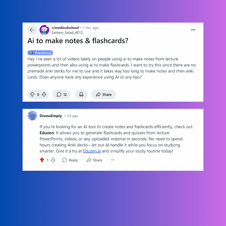 AI to make notes and Flashcards?